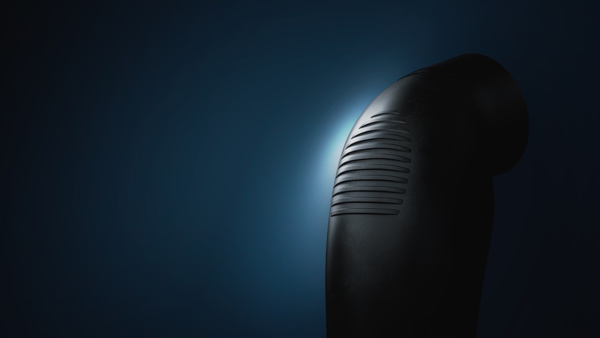 Żebrowanie na kształtkach Geberit Silent-db20 w technologii SuperTube Żebrowanie na kształtkach Geberit Silent-db20 w technologii SuperTube