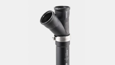 Geberit Silent-Pro z opaską wzmacniającą Geberit jest idealny do kanalizacji deszczowej