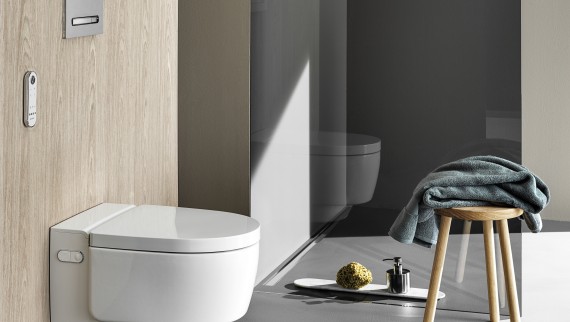 Geberit AquaClean Mera Comfort toaleta myjąca z pilotem i przyciskiem uruchamiającym Sigma50 Geberit AquaClean Mera Comfort toaleta myjąca z pilotem i przyciskiem uruchamiającym Sigma50