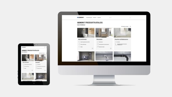 Katalog produktów Geberit – przegląd narzędzia