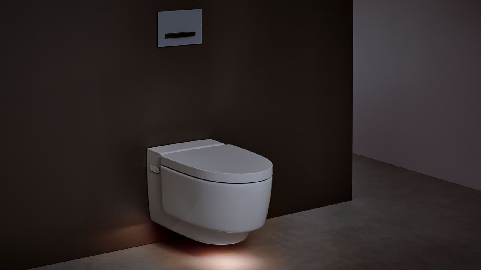 Geberit AquaClean Mera Comfort ze światłem orientacyjnym Geberit AquaClean Mera Comfort ze światłem orientacyjnym