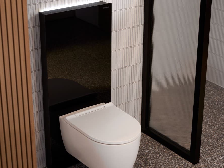 Toaleta Geberit ONE z Geberit Monolith Plus i ComfortLight Toaleta Geberit ONE z Geberit Monolith Plus i ComfortLight