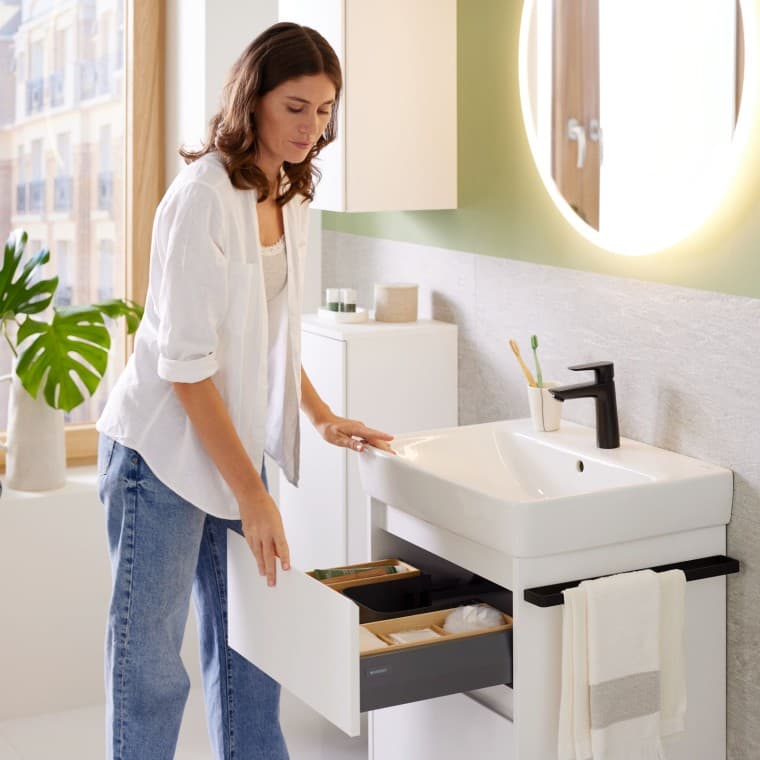 Wszechstronne i stylowe: umywalki Geberit Selnova Square – dostępne w wielu rozmiarach i wzorach, idealne do nowych budynków i projektów renowacyjnych Wszechstronne i stylowe: umywalki Geberit Selnova Square – dostępne w wielu rozmiarach i wzorach, idealne do nowych budynków i projektów renowacyjnych