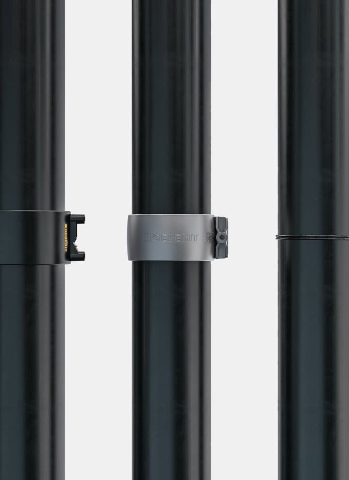 Geberit Silent-db20 można zainstalować przy użyciu różnych technologii połączeń Geberit Silent-db20 można zainstalować przy użyciu różnych technologii połączeń