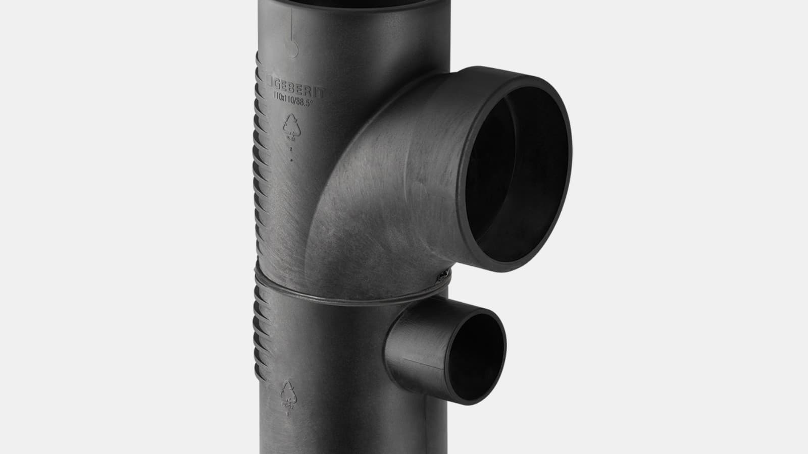 Trójnik podwójny Geberit Silent-db20 88,5° Trójnik podwójny Geberit Silent-db20 88,5°